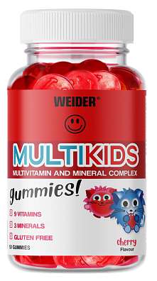 Weider Multi Kids 50 Gummies, želatinové bonbóny s vitamíny pro děti