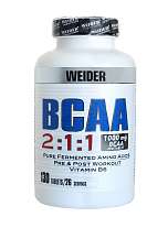 Weider BCAA  2:1:1 130 tablet, fermentovaná forma aminokyselin BCAA