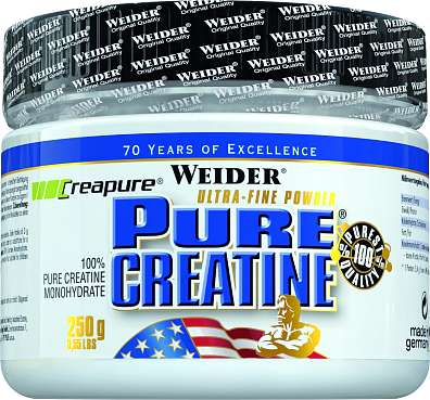 Weider Pure Creatine 250 g, monohydrát kreatinu v kvalitě Creapure™