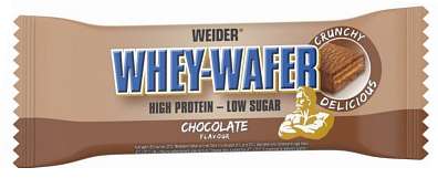 Weider Whey-Wafer 35 g, proteinová tyčinka s oplatkou se sníženým obsahem cukru