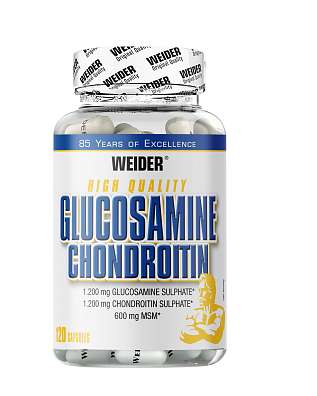 Weider Glucosamine Chondroitin + MSM 120 tablet, kloubní výživa