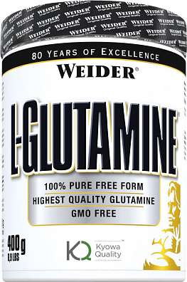 Weider L-glutamine 100% 400 g, fermentovaný glutamin Kyowa quality