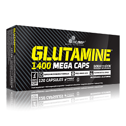 Olimp Glutamine Mega Caps, 120 kapslí, MIKRONIZOVANÁ FORMA L-GLUTAMINU