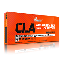 Olimp CLA+Green Tea+L-Carnitine 60 kapslí, kyselina linolová, extrakt ze zeleného čaje a L-karnitin