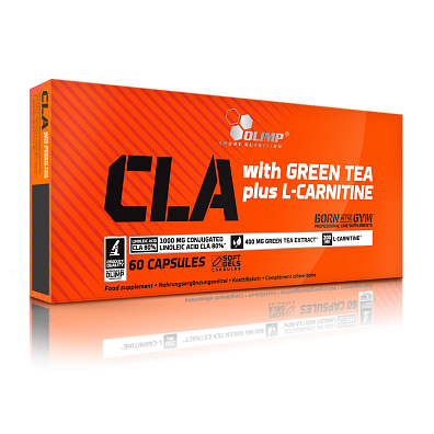 Olimp CLA+Green Tea+L-Carnitine 60 kapslí, kyselina linolová, extrakt ze zeleného čaje a L-karnitin, exspirace: 03.02.2025