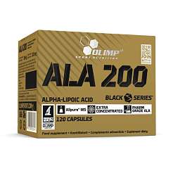 Olimp ALA 200 120 kapslí, 100% kyselina alfa-lipoová, exspirace: 13.09.2024