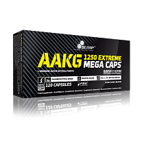 Olimp AAKG Extreme 1250, 120 kapslí, NO systém, arginin alfa-ketoglutarát