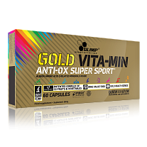 Olimp Gold Vita-Min Anti-Ox Super Sport, 60 kapslí, komplex vitaminů, menerálů, extraktů z ovoce a antioxidantů