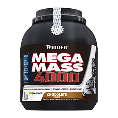 Weider Mega Mass 4000, 3000 g, 70% sacharidů a 20% bílkovin + kreatin