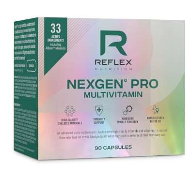 Reflex Nutrition Nexgen PRO,multivitamín, 90 kapslí