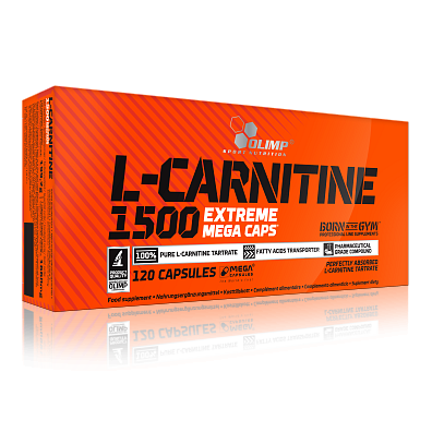 Olimp, L-Carnitine 1500 extreme mega caps, 120 kapslí
