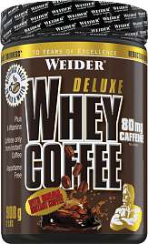 Weider Deluxe Whey Coffee, 908 g, syrovátkový koncentrát s instantní kávou s 80 mg kofeinu, exspirace: 01/2025
