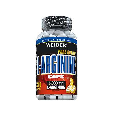 Weider, L-Arginine Caps, 200 kapslí, NO Svalová Pumpa