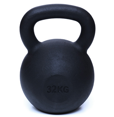 Kettlebell, 32 kg, matný