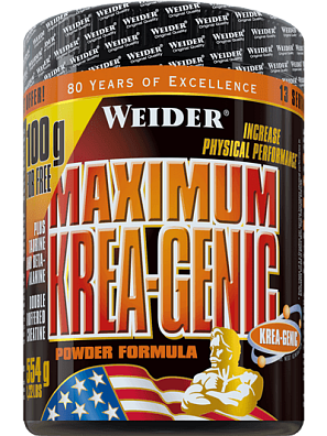 WEIDER, MAXIMUM KREA-GENIC, 554g, sypká forma kreatinu s taurinem a beta-alaninem