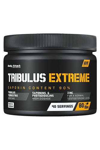 Body Attack Tribulus Extreme 80 kapslí, stimulant testosteronu, 430 mg Protodioscinů ve 2 kapslích