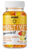 Weider Multivit Up 80 gummies, želatinové bonbóny obsahující vitamíny a minerály