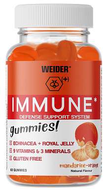 Weider Immune 60 Gummies, želatinové bonbóny obsahující vitamíny a extrakt z echinacey