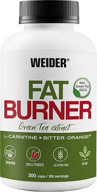 Weider Fat Burner 300 kapslí, jemně stimulační termogení spalovač tuku 