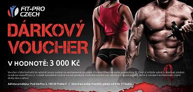 Dárkový voucher Fit-pro, 3000,- Kč