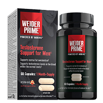 Weider PRIME TESTOSTERONE SUPPORT FOR MEN, 60 CAPS, podpora metabolismu tuků a tvorby testosteronu