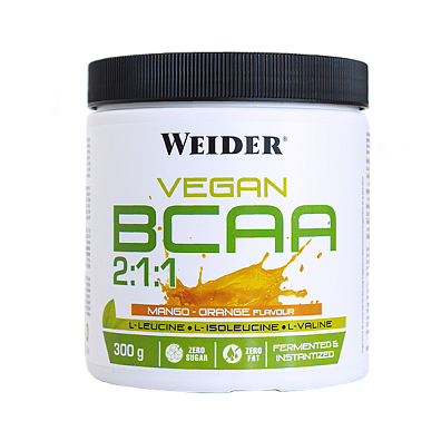 Weider Vegan BCAA, 300 g, fermentovaná forma BCAA 