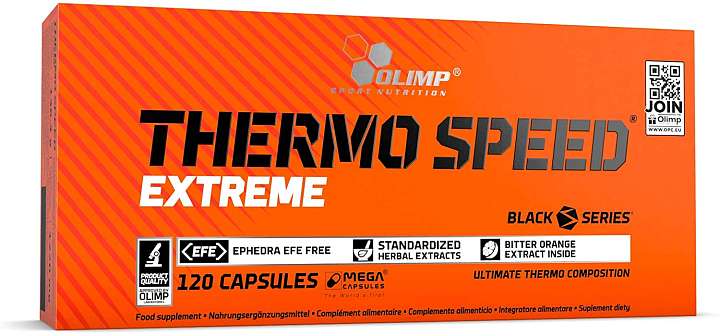 Olimp Thermo Speed Extreme, 120 kapslí, termogení spalovač s kofeinem, exspirace: 11.10.2025