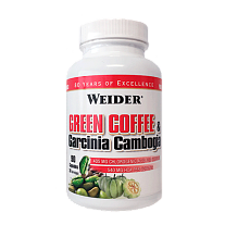 Weider Green Coffee & Garcinia Cambogia, SPALOVAČ 90 kps, EXSPIRACE 02/2021