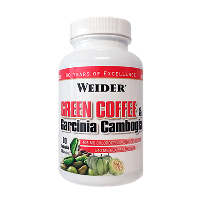 Weider Green Coffee & Garcinia Cambogia, SPALOVAČ 90 kps, EXSPIRACE 02/2021