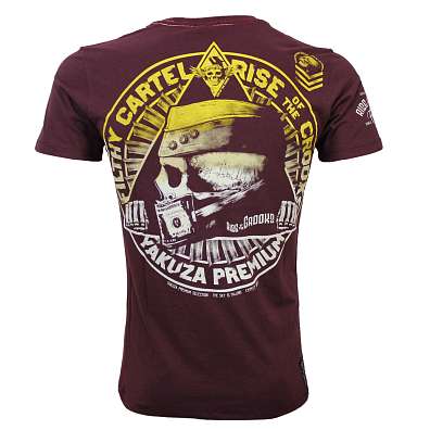 Yakuza Premium T-Shirt, tričko YPS 2518, burgundy