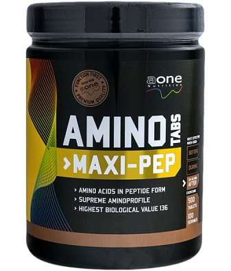 AONE Amino Tabs MAXI-PEP, 500 tablet, komplexní aminokyseliny z vaječných a bramborových bílkovin