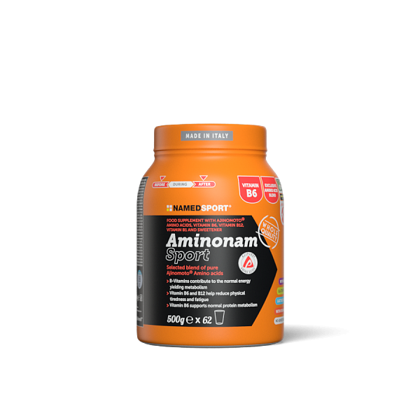 NAMEDSPORT AMINONAM SPORT, obohacená směs esenciálních aminokyselin, 500 g, exspirace: 02/2024