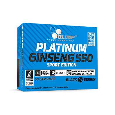 Olimp Platinum Ginseng 550 60 kapslí, ženšen korejský a americký 