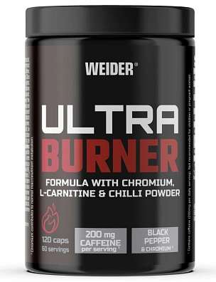 Weider, ULTRA BURNER stimulační termogenní spalovač, 120 kapslí