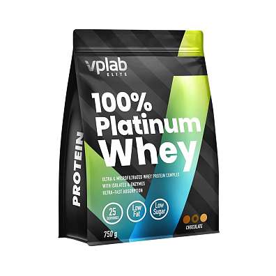 VPLab 100% Platinum Whey, 750 g, syrovátkový koncentrát + izolát