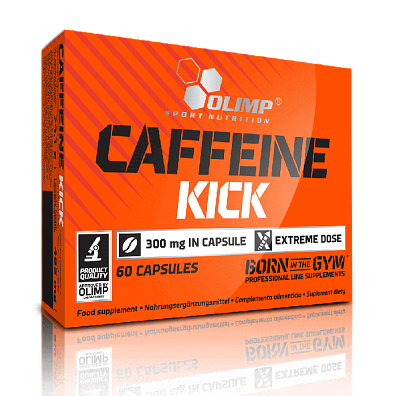 Olimp Caffeine Kick 60 kapslí, 300 mg kofeinu v jedné kapsli