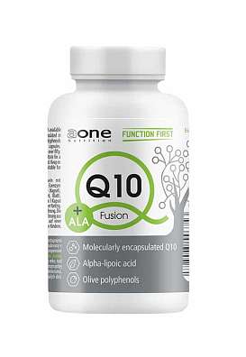 AONE Q10+ALA, 60 kapslí, koenzym Q10 s kyselinou alfa-lipovou a polyfenoly z oliv
