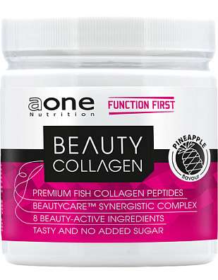 AONE Beauty Collagen, 300g, kolagenní peptidy z ryb s argininem, kyselinou hyaluronovou, vitaminem C a zinkem