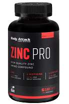 Body Attack Zinc Pro, 180 kapslí, zinek + histidin + cystein + vitamin C