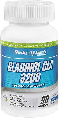 Body Attack Clarinol CLA 3200mg, 90 kapslí, konjugovaná kyselina linoleová
