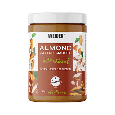 Weider Almond Butter Smooth 1 kg, mandlové máslo