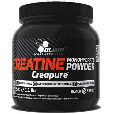 Olimp Creatine Monohydrate Powder Creapure 500g, sypká forma kreatinu v patentované formě Creapure