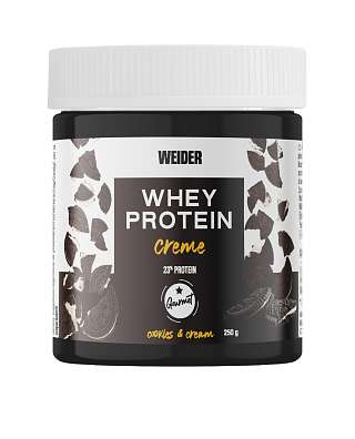 Weider Whey Protein Creme 23% Protein 250g, tmavý kakaový krém se syrovátkovou bílkovinou