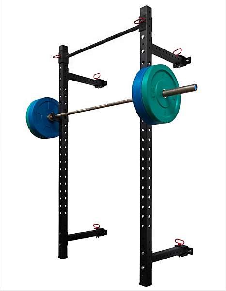 SS skládací stojan na dřepy s hrazdou RIOT