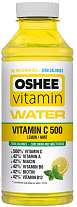 OSHEE Vitamin Water 555 ml, vitamínová voda s vitaminy C,A,B, exspirace: 16.08.2022