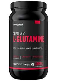Body Attack 100% Pure L-Glutamine 1000 g, l-glutamin v sypké formě