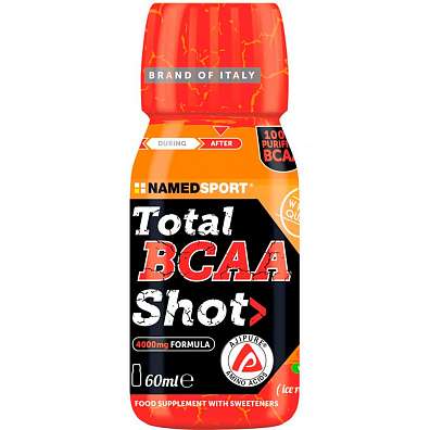 NAMEDSPORT Total BCAA Shot 60 ml, větvené aminokyseliny BCAA s HMB exspirace: 07/2022