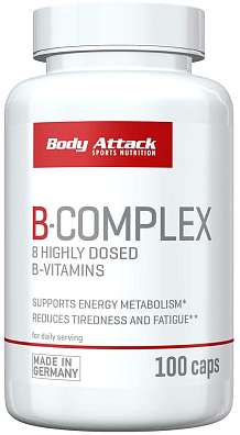 Body Attack B-Complex 100 kps, komplex 8 vitamínů řady B