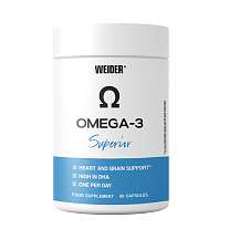 Weider Omega-3 Superior 90 kapslí, rybí olej bohatý na omega 3 mastné kyseliny