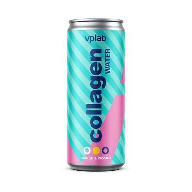 VPLab Collagen Water 330 ml, sycený nápoj s kolagenem, vitamínem C, zinkem a kyselinou hyaluronovou